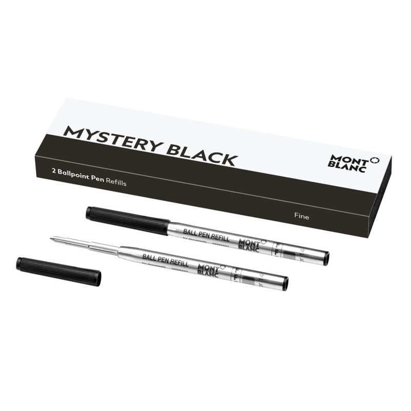Montblanc - 2 x Ballpoint Pen Refills (F) Mystery Black image number 0
